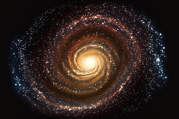 La Via Lattea e l'universo infinito sono mostrati in a