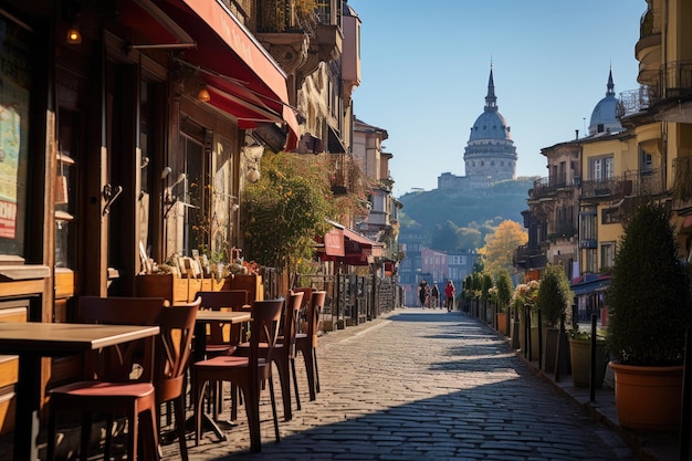 La vibrante Karakoy Istanbul Street Art Modern Coffee generativa IA