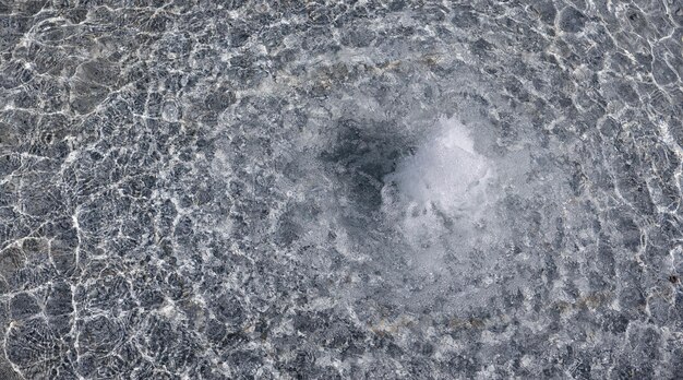 La vista dall'alto di una fontana