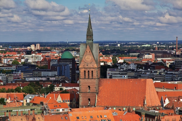 La vista della città di Hannover in Germania