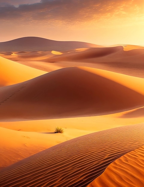 La vista delle dune del deserto