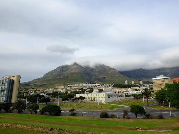 La vista delle montagne Città del Capo Sud Africa