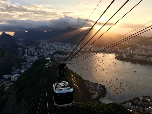 La vista di Rio dalla montagna di Sugarloaf