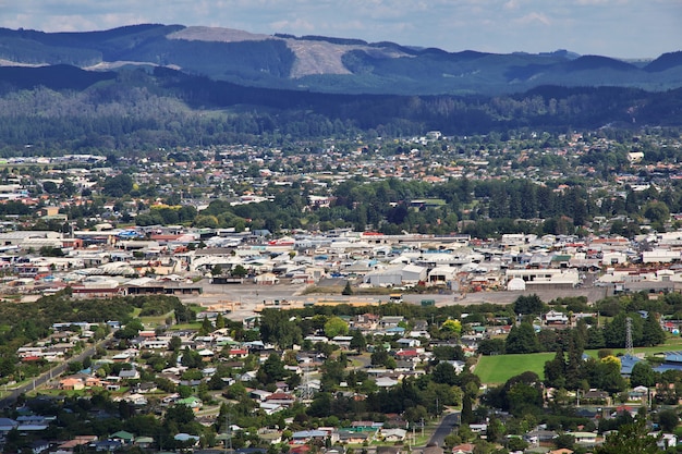 La vista di Rotorua Nuova Zelanda