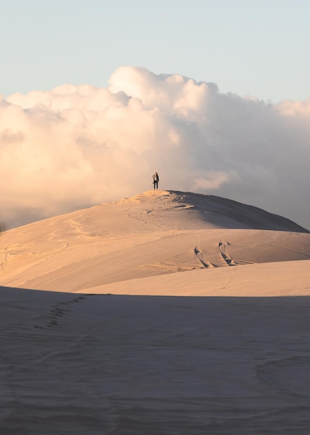La vista panoramica del deserto contro il cielo