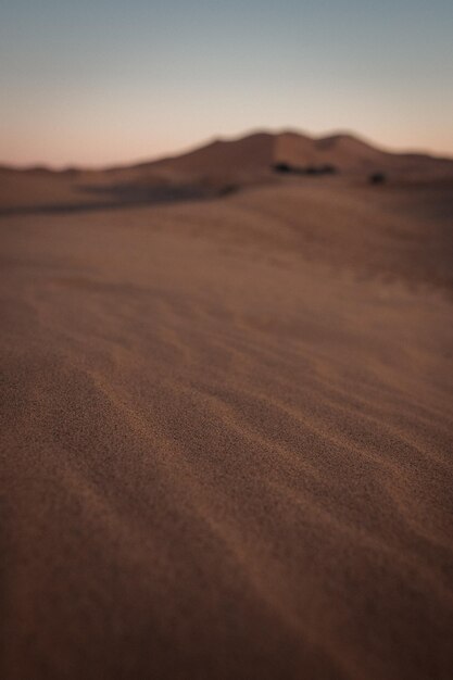 La vista panoramica del deserto contro il cielo