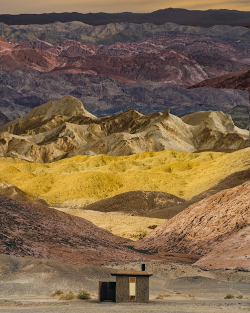 La vista panoramica del deserto