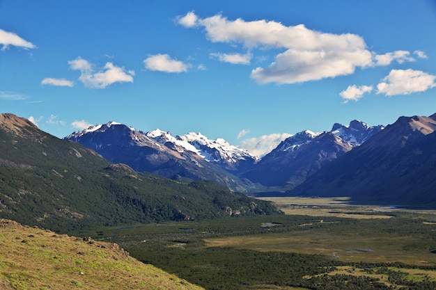 La vista panoramica del Fitz Roy vicino a El Chalten in Patagonia, Argentina