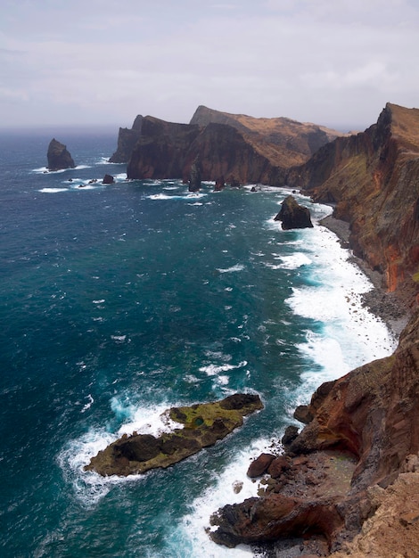 La vista panoramica del mare