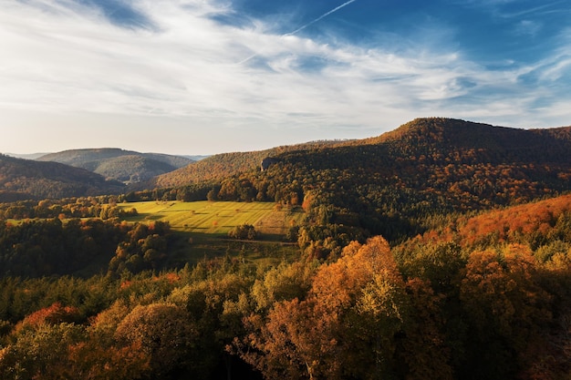La vista panoramica delle montagne contro il cielo