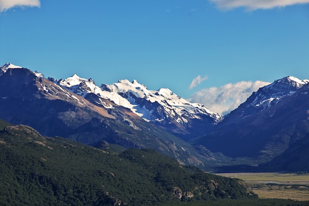 La vista panoramica vicino Fitz Roy, El Chalten, Patagonia, Argentina