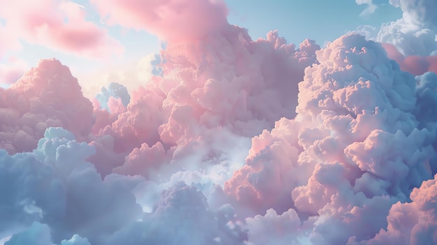 La vista straordinaria delle nuvole dall'alto i colori sono così vivaci e le nuvole sembrano così morbide è come un dipinto nel cielo