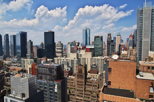 La vista su New York City degli Stati Uniti