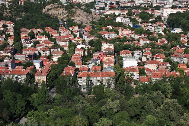 La vista su Plovdiv in Bulgaria