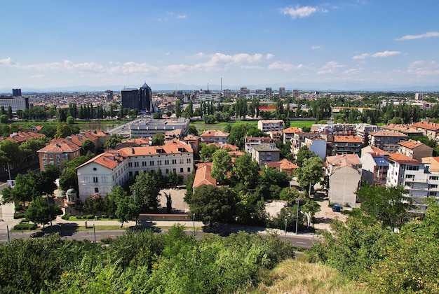 La vista su Plovdiv in Bulgaria