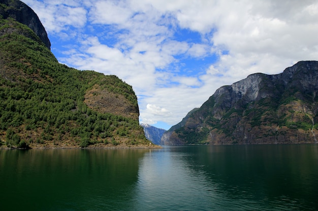 La vista su Sognefjord, Norvegia
