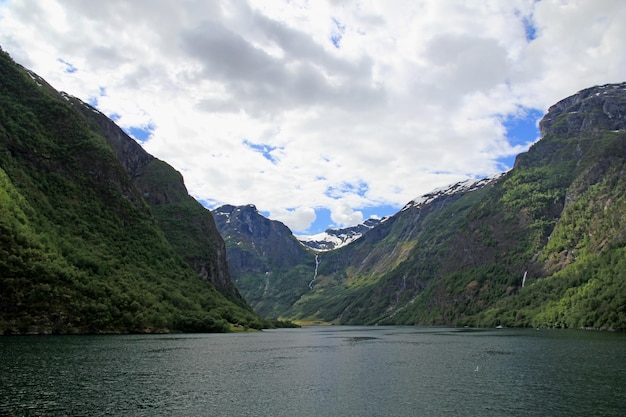 La vista sul Sognefjord Norvegia