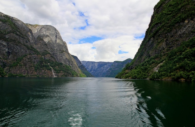 La vista sul Sognefjord Norvegia