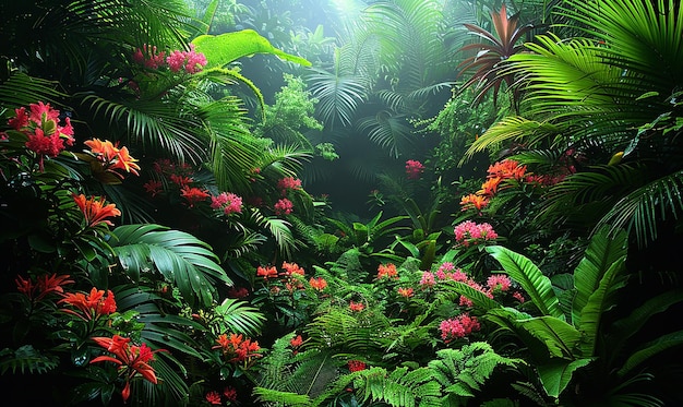 La vivace foresta pluviale tropicale