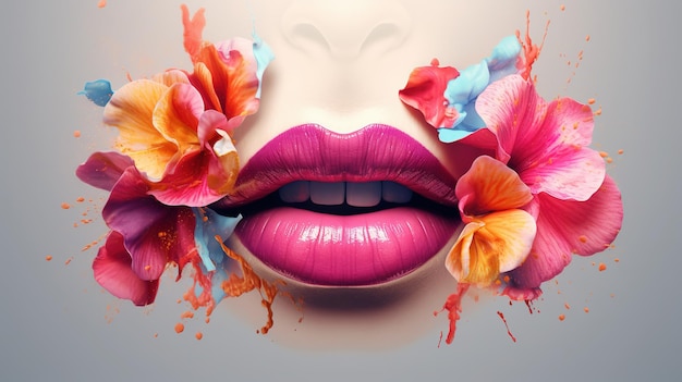 Labbra dorate isolate su sfondo nero percorso di ritaglio della bocca di arte glamour di lusso labbra dorate