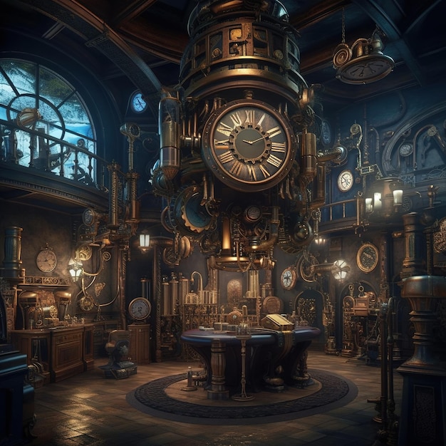 laboratorio interno steampunk