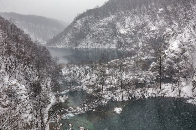 Laghi di Plitvice d'inverno