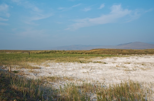 Laghi salati essiccati, valle di Barguzin, Buriazia