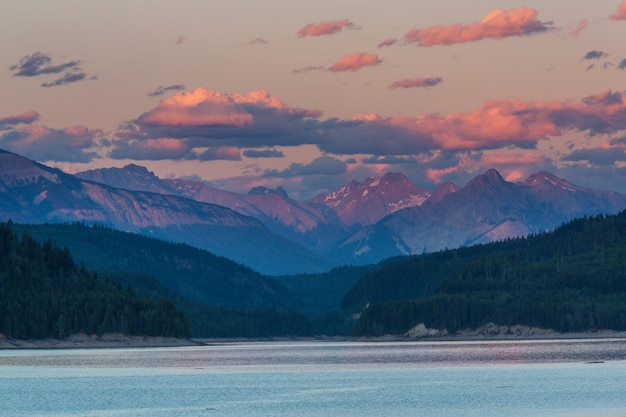 Lago al tramonto