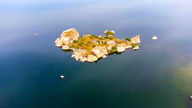Lago Bafa, isola Kapıkırı - Villaggio e isola di Kapikiri - Città antica di Herakleia - Turchia