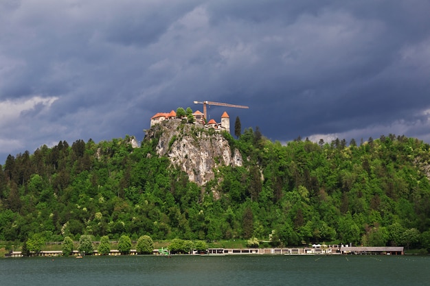 Lago di Bled nelle Alpi della Slovenia