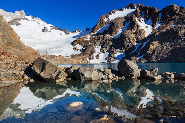 Lago di montagna in Patagonia