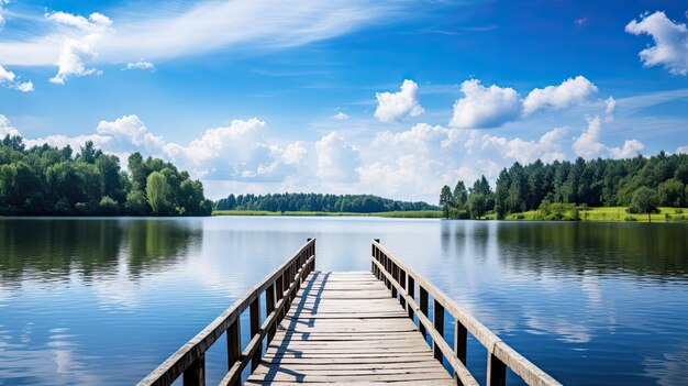 Lago di pesca con esche