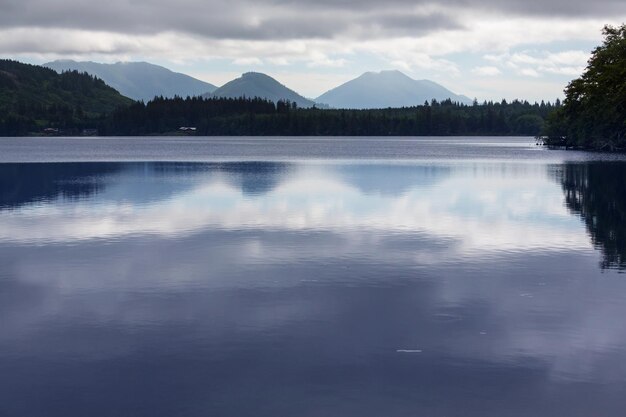 Lago di serenità in montagna