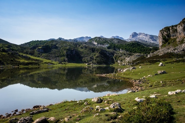 Lago Ercina in Picos de Europa Asturias Spagna