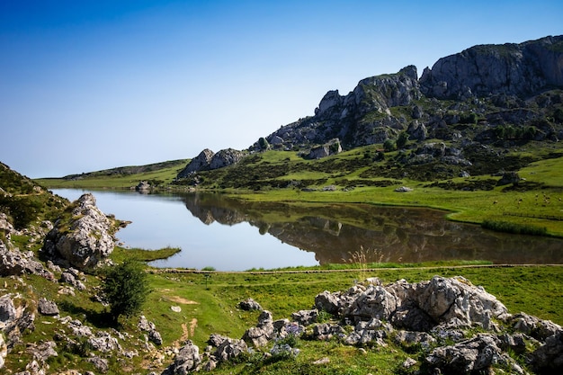 Lago Ercina in Picos de Europa Asturias Spagna