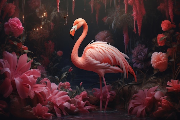 Lago Flamingo Generate Ai