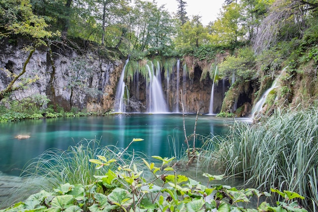 Lago idilliaco nel Parco Nazionale di Plitvicer