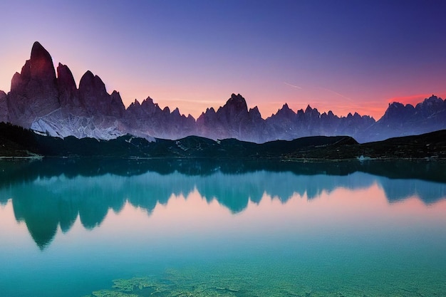 Lago in montagna Sfondo