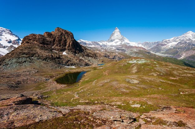 Lago Riffelsee e Matterhorn Svizzera