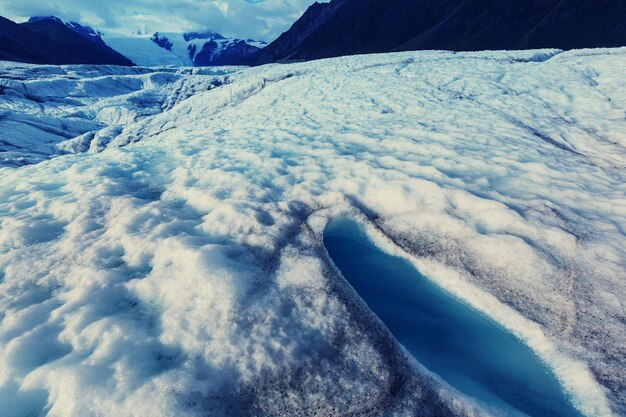 Lago sul ghiacciaio Kennicott, Wrangell-St. Parco Nazionale Elias, Alaska