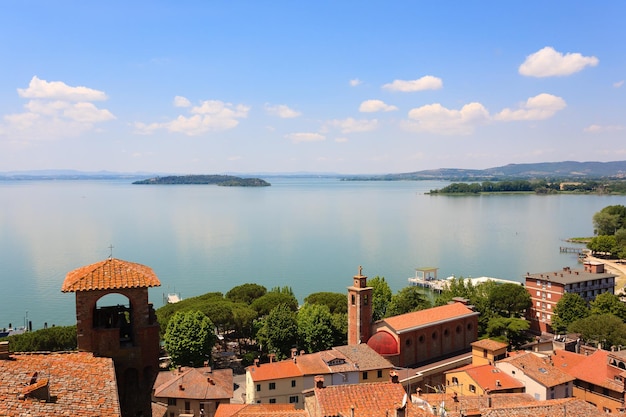 Lago Trasimeno vista Italia