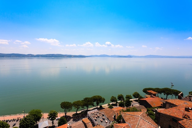 Lago Trasimeno vista Italia