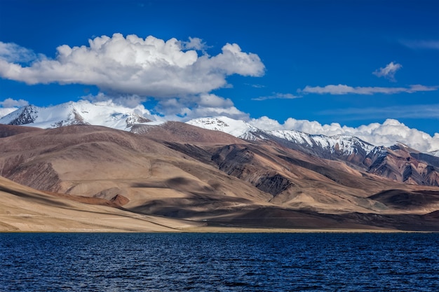 Lago Tso Moriri in Himalaya. Ladakh, Inda