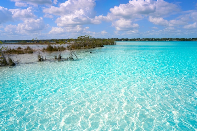 Laguna de Bacalar in Messico Mayan