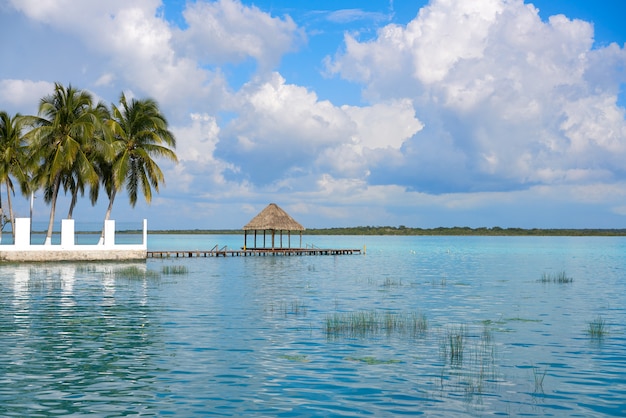 Laguna de Bacalar in Messico Mayan