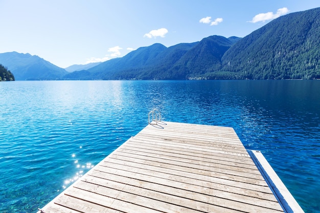 Lake Crescent all'Olympic National Park, Washington, USA