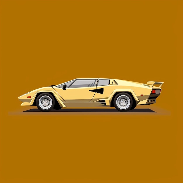 Lamborghini Countach vecchia auto classica italiana veloce super costosa degli anni '70