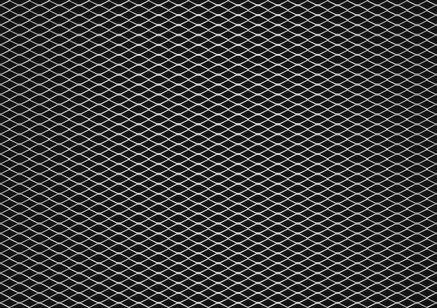 Lamiera stirata su fondo nero, fondo in acciaio, rendering 3D.