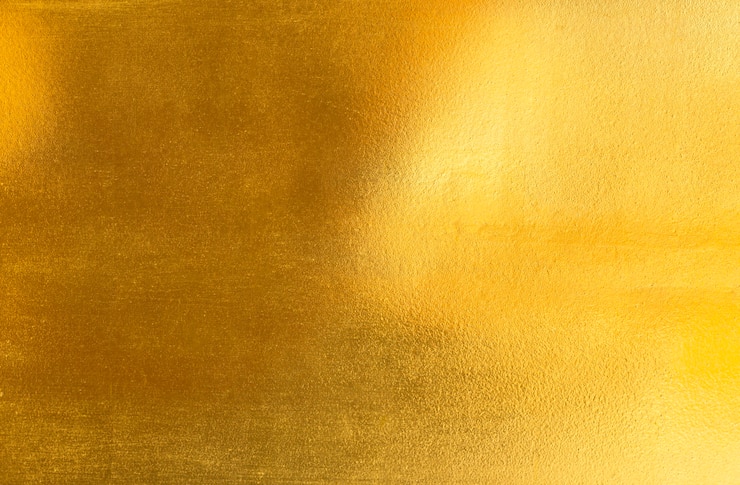 Foto lamina d&#39;oro a foglia gialla lucida
