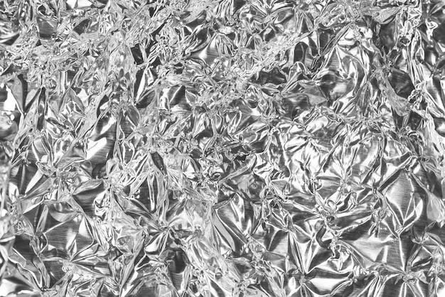lamina stropicciata sfondo astratto effetto argento bianco e nero